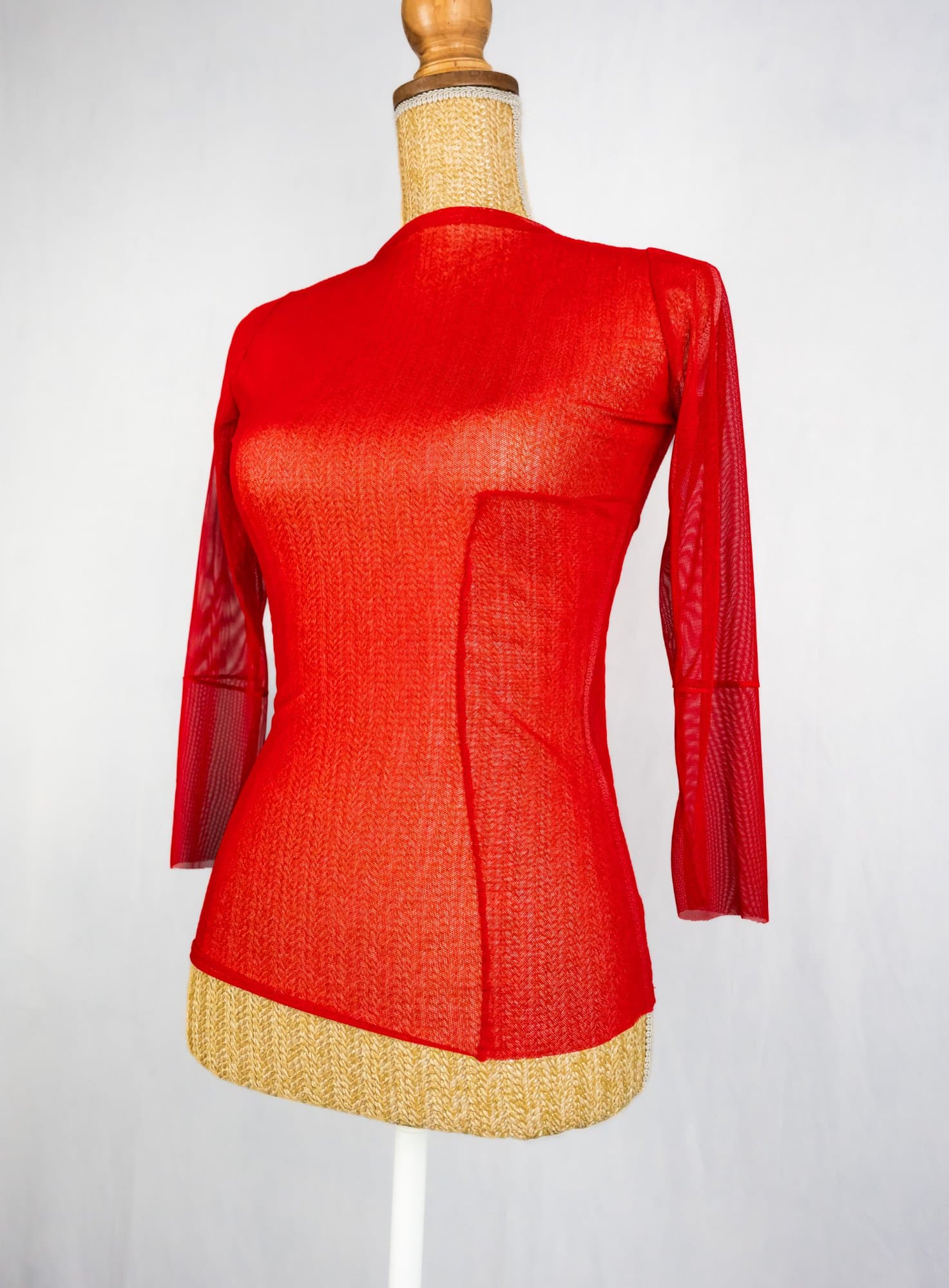 Skin Top + Choker red